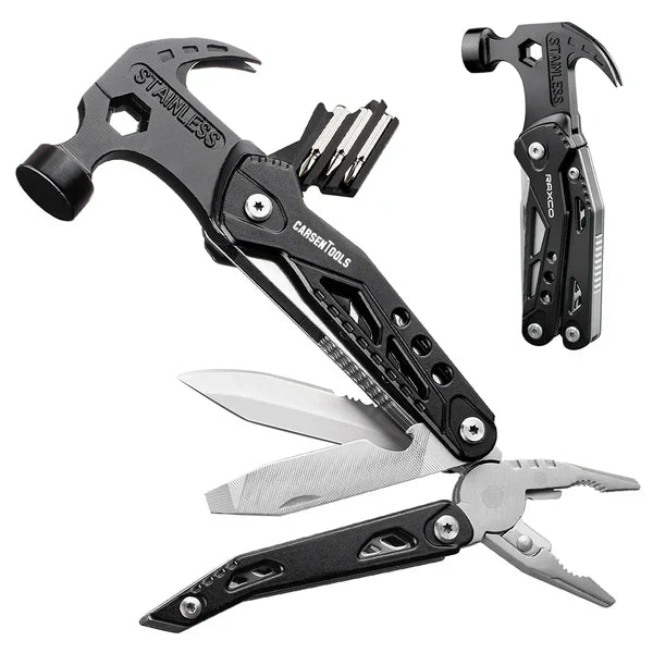 Multifunction Claw Hammer and Plier, Screw drivers, knives