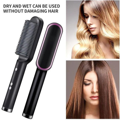 2-in-1 Hair Styling Comb Straightener Hair Brush