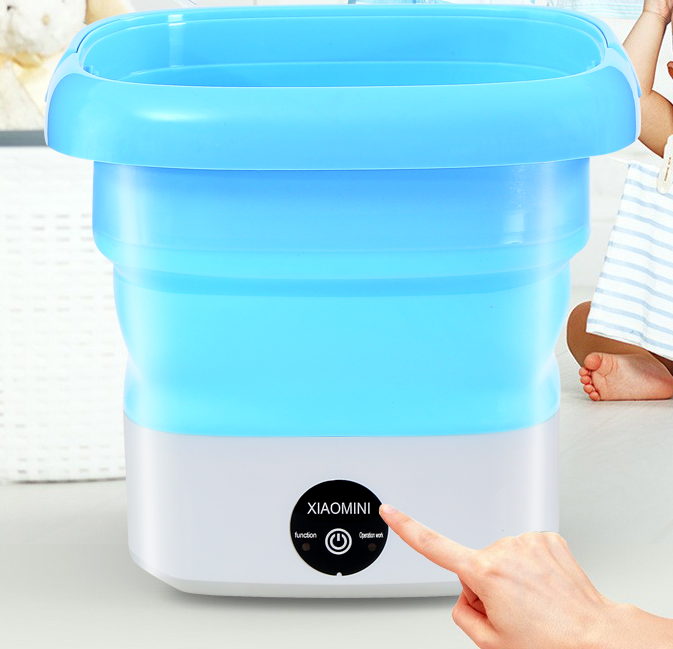 Powerful Mini Foldable Washing Machine with Dryer