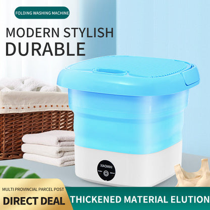 Powerful Mini Foldable Washing Machine with Dryer